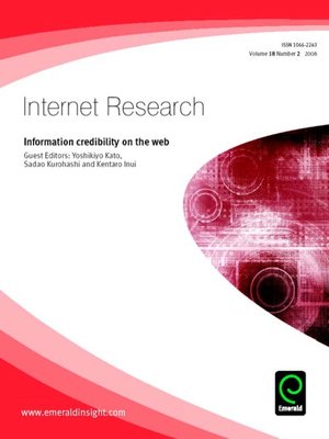cover image of Internet Research, Volume 18, Issue 2